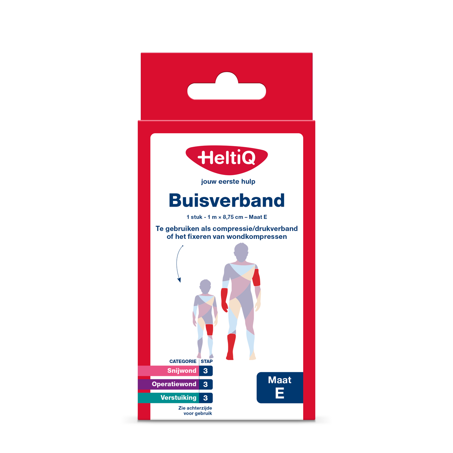 Heltiq Buisverband 1m x 8.75cm maat E 1 Stuks