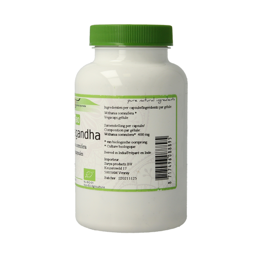 Surya Ashwagandha bio 180.00 Vegetarische capsules