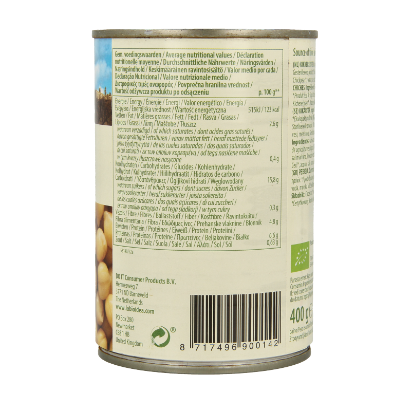 Bioidea Kikkererwten bio 400 Gram