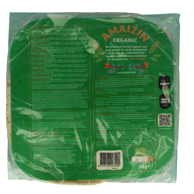 Amaizin Tortilla wraps bio 6 Stuks