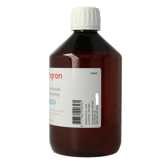 Fagron Natriumfluoride mondspoeling 0.025 500.00 Milliliter