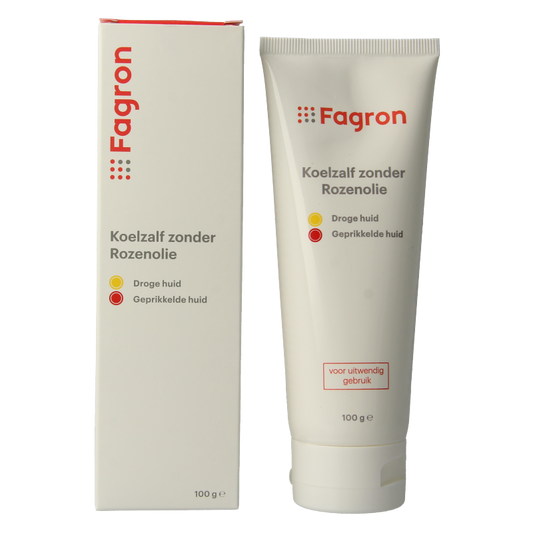 Fagron Koelzalf zonder rozenolie doos & bijsluiter 100 Gram