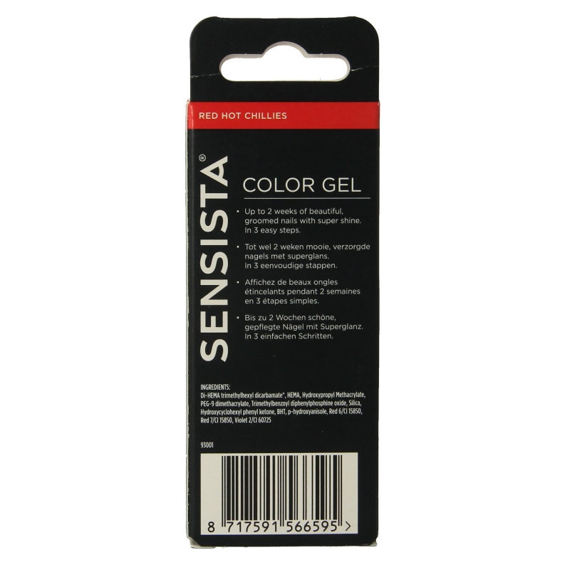 Sensista Color gel red hot chillies 7.5 Milliliter