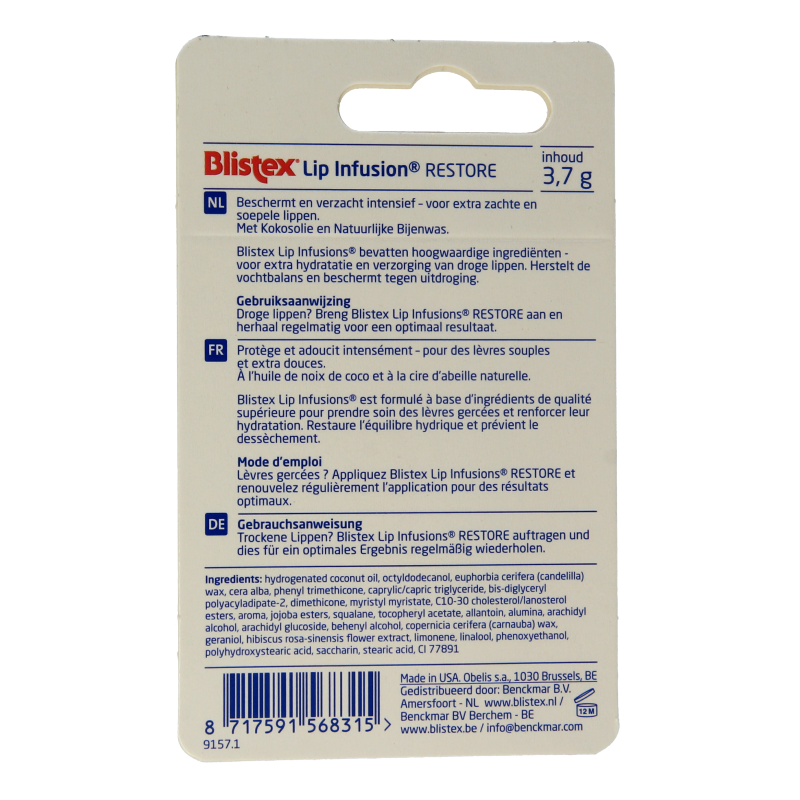 Blistex Lip infusion restore 3.7 Gram