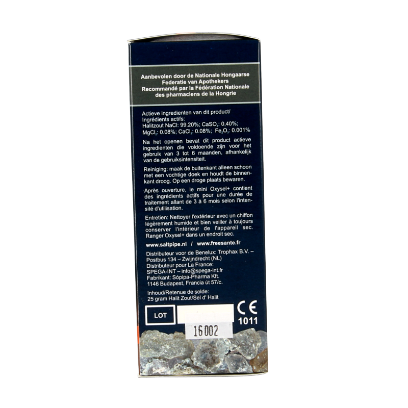 Saltpipe Mini zout inhalator met halitzout 25 Gram