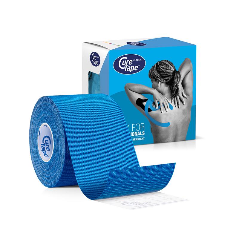Cure Tape Kinesiotape blauw 5cm x 5m 1.00 Stuks
