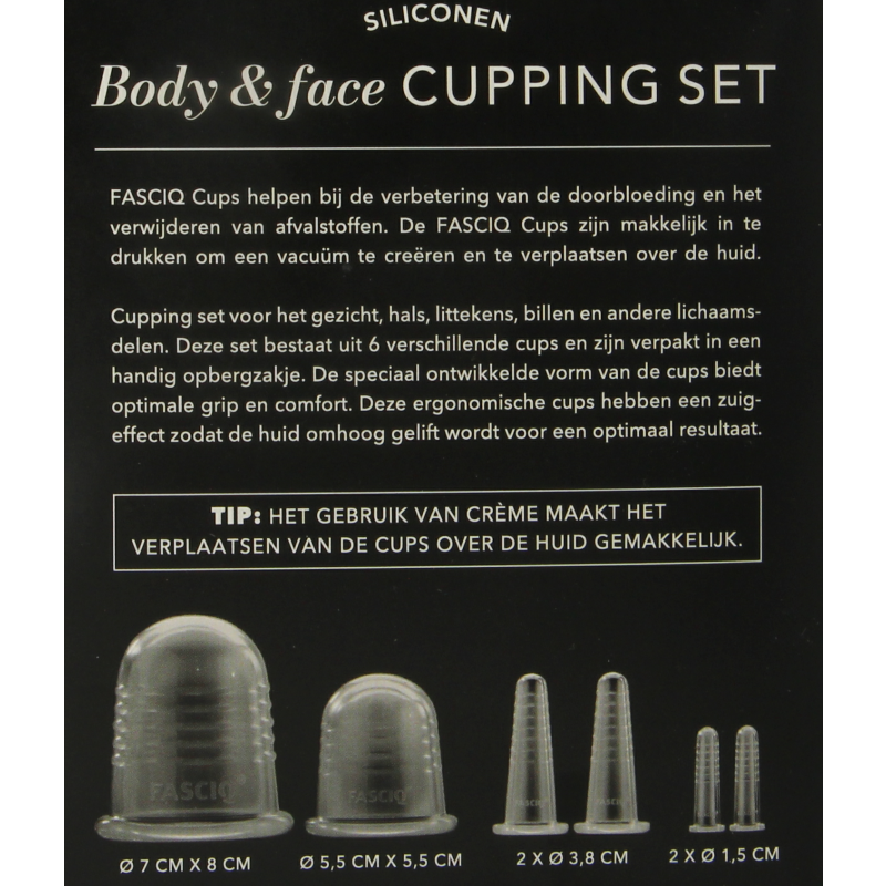 FASCIQ Body & face cupping set 6 Stuks