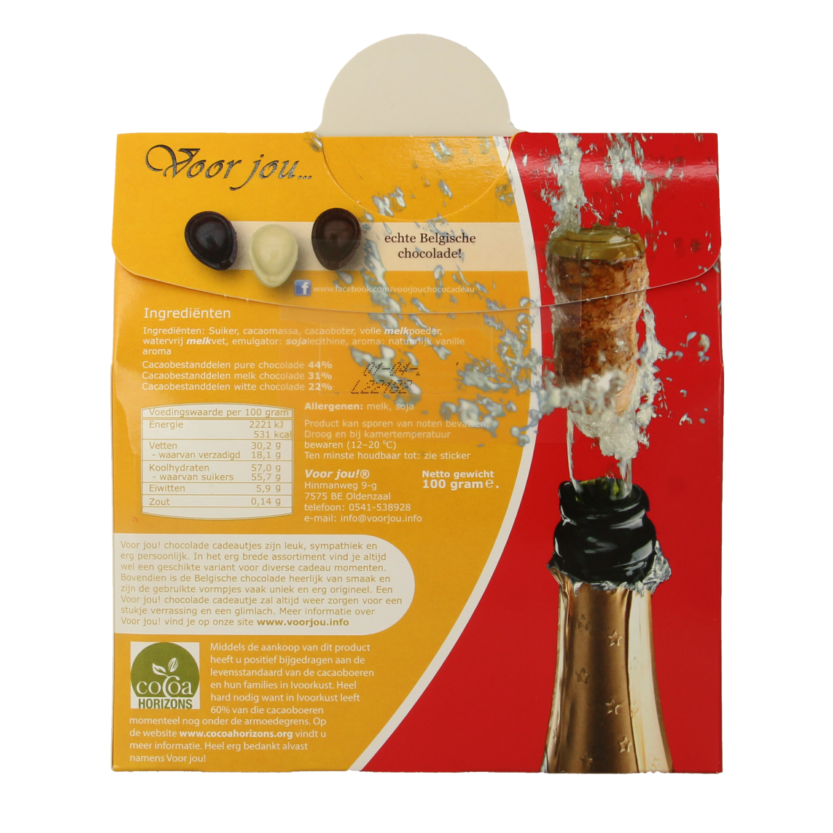 Voor Jou! Cadeau doos gefeliciteerd 100.00 Gram