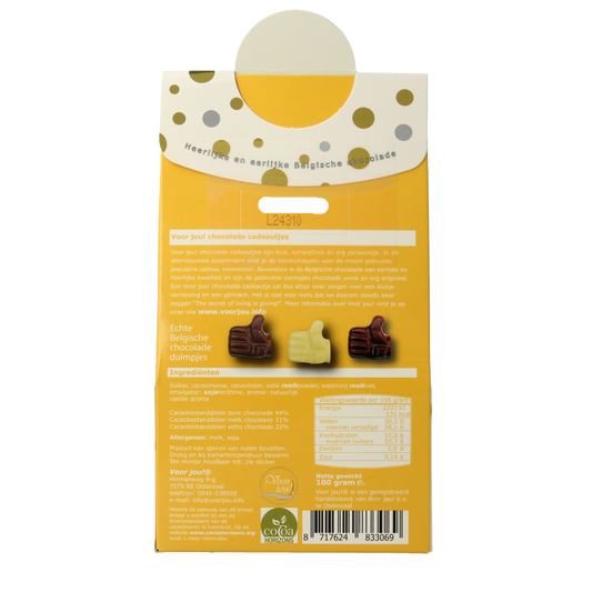 Voor Jou! Cadeau doos young duimpjes topper 100 Gram