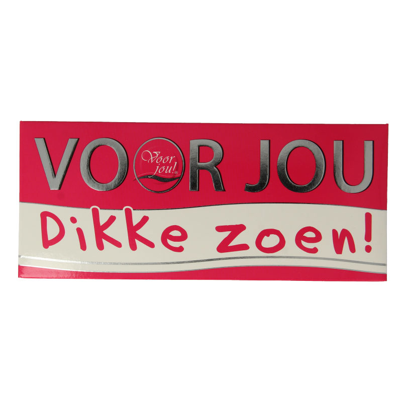 Voor Jou! Wensreep dikke zoen 70 Gram