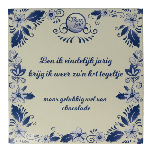 Voor Jou! Tablet k*t tegel 90 Gram