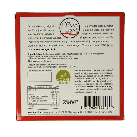 Voor Jou! Tablet zo speciaal en bijzonder 90 Gram
