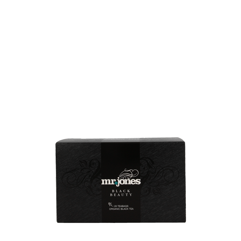 Mr. Jones Black beauty zwarte thee bio 20 Zakjes