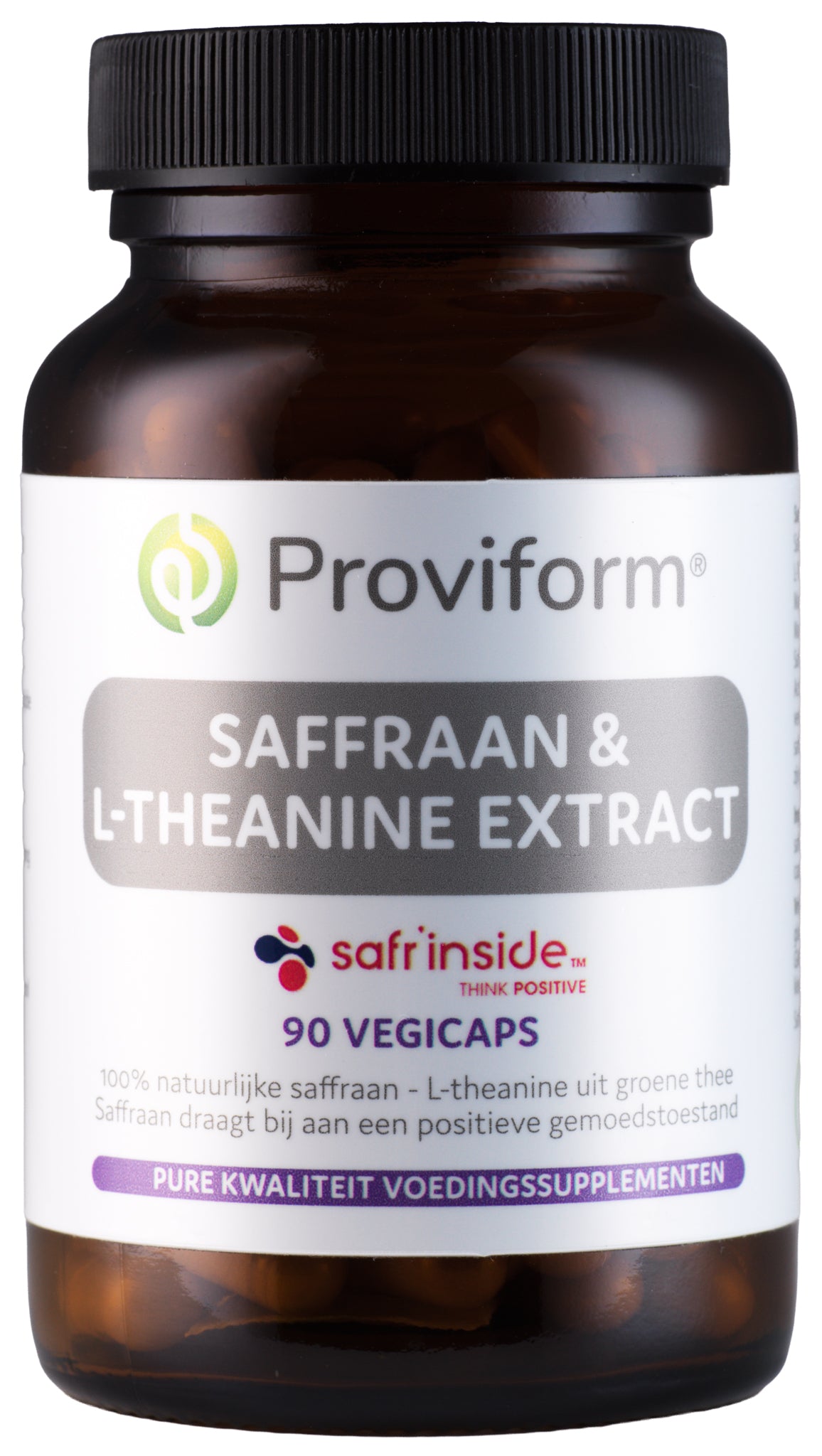 Proviform Saffraan 30mg active & theanine 100mg 90 Vegetarische capsules
