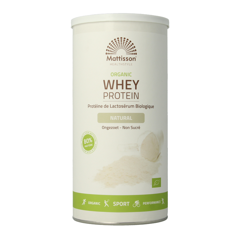 Mattisson Wei whey proteine naturel 80% bio 450 Gram