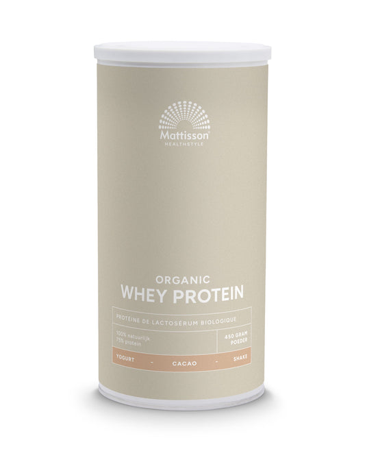 Mattisson Wei whey proteine cacao 75% bio 450 Gram
