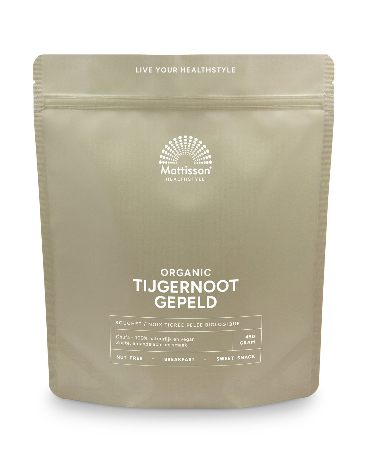 Mattisson Tijgernoot chufa gepeld bio 450.00 Gram