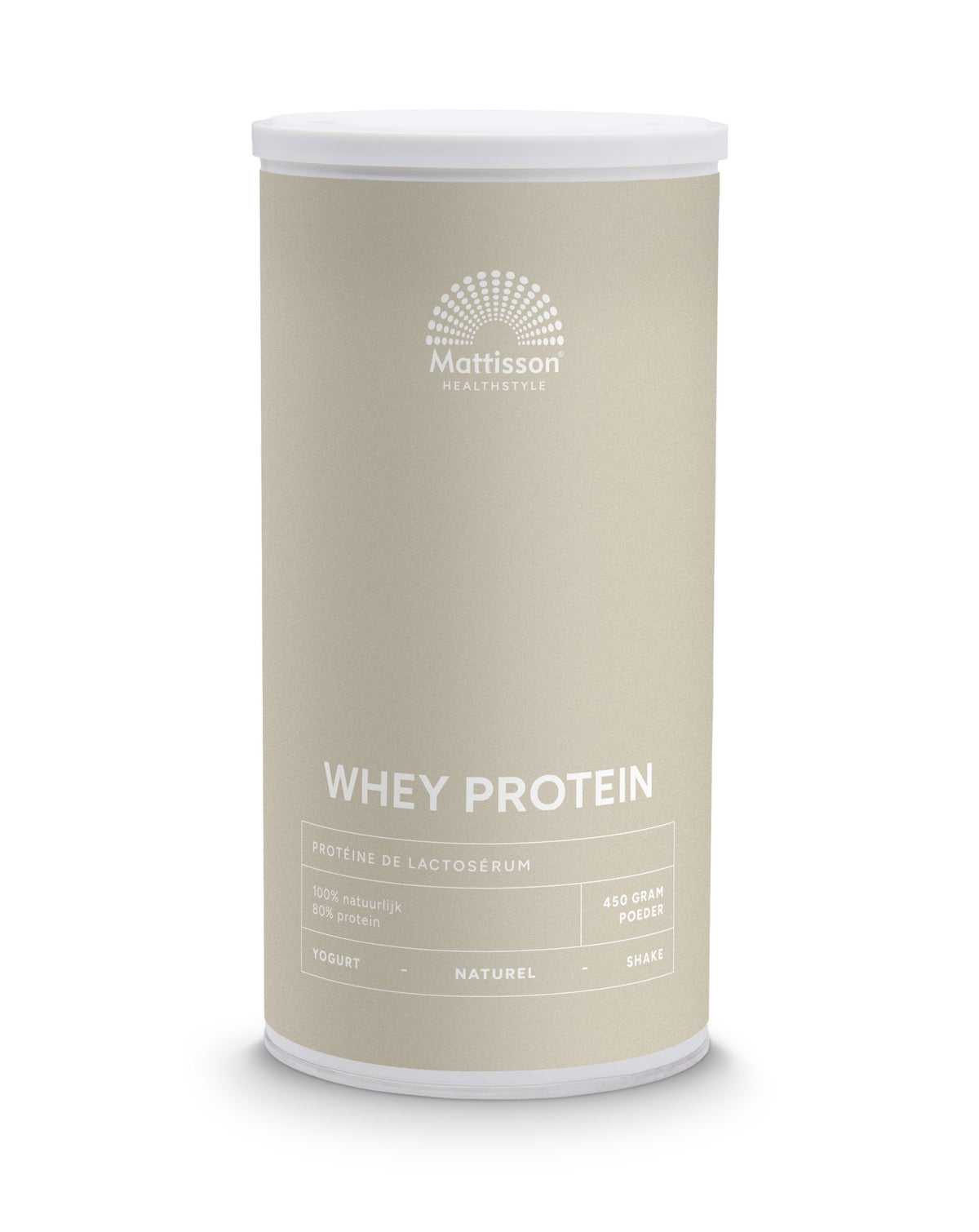 Mattisson Sport wei whey proteine concentraat naturel 450.00 Gram