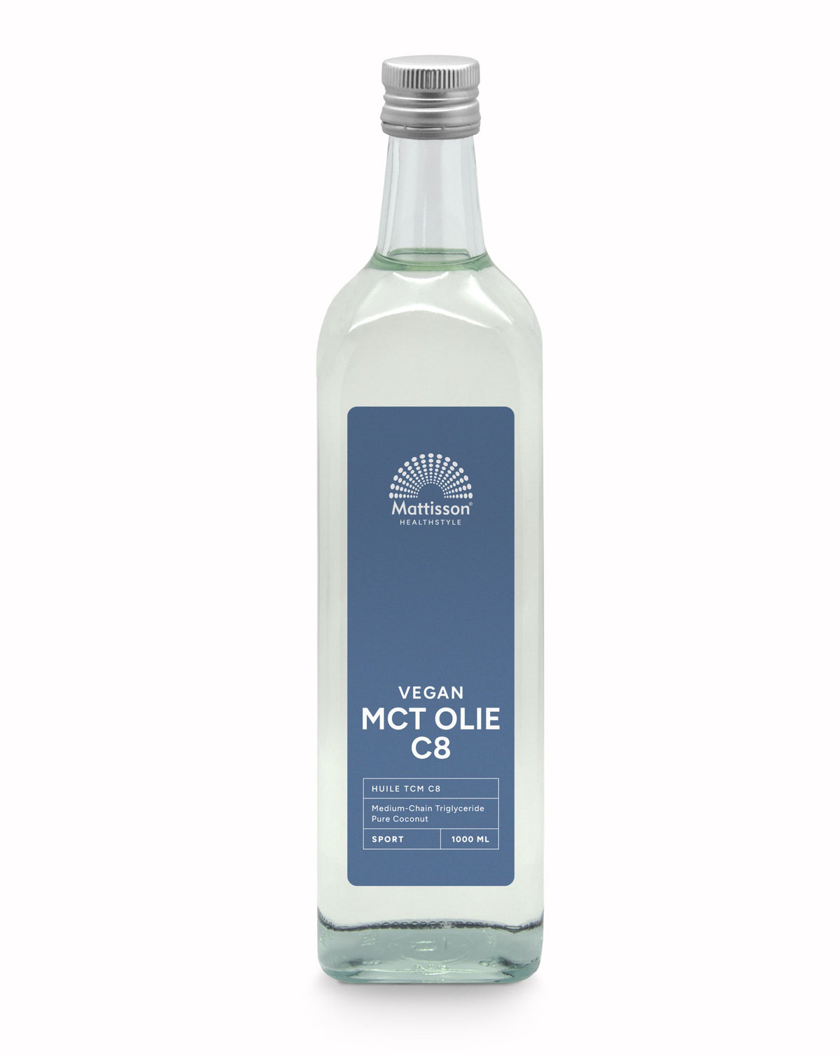 Mattisson MCT olie C8 - coconut pure - 99% caprylic acid 1.00 Liter