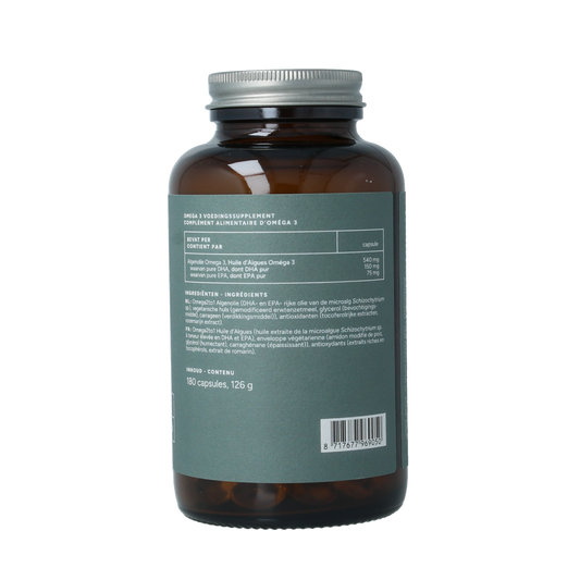 Mattisson Vegan omega 3 algenolie DHA 150mg EPA 75mg 180.00 Vegetarische capsules
