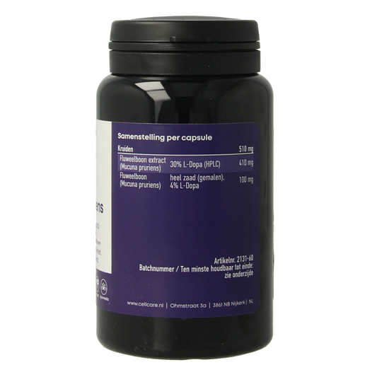CellCare Mucuna pruriens 500mg (25% L-dopa) 60.00 Capsules