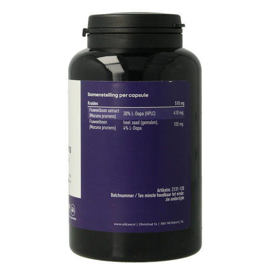 CellCare Mucuna pruriens 500mg (25% L-dopa) 120.00 Capsules