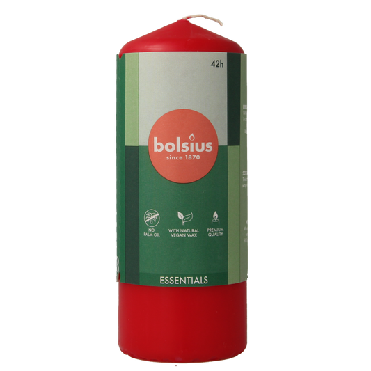 Bolsius Stompkaars 150/58 delicate red 1 Stuks