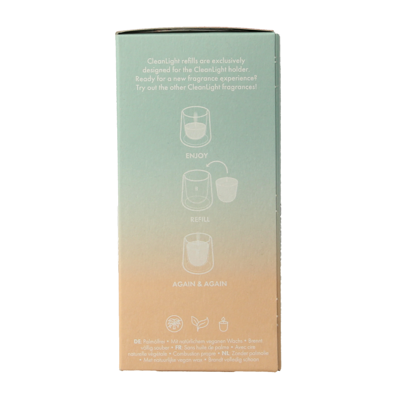 Bolsius Clean Light navulling bergamot & neroli 2 Stuks