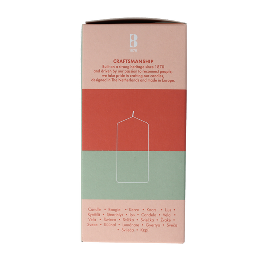 Bolsius Stompkaars 120/58 white silver 1 Stuks