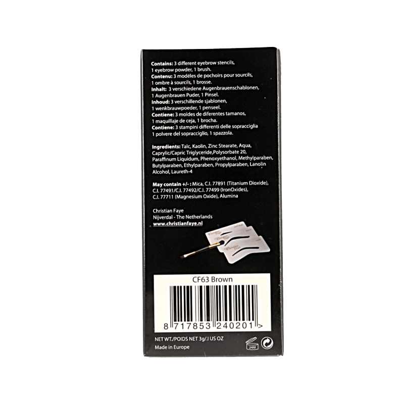 Christian Faye Eyebrow brown 3 Gram