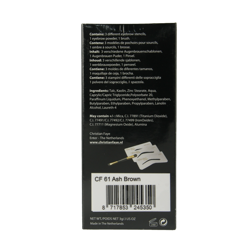Christian Faye Eyebrow powder ash brown 3 Gram