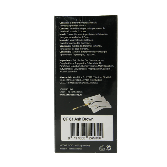 Christian Faye Eyebrow powder ash brown 3.00 Gram