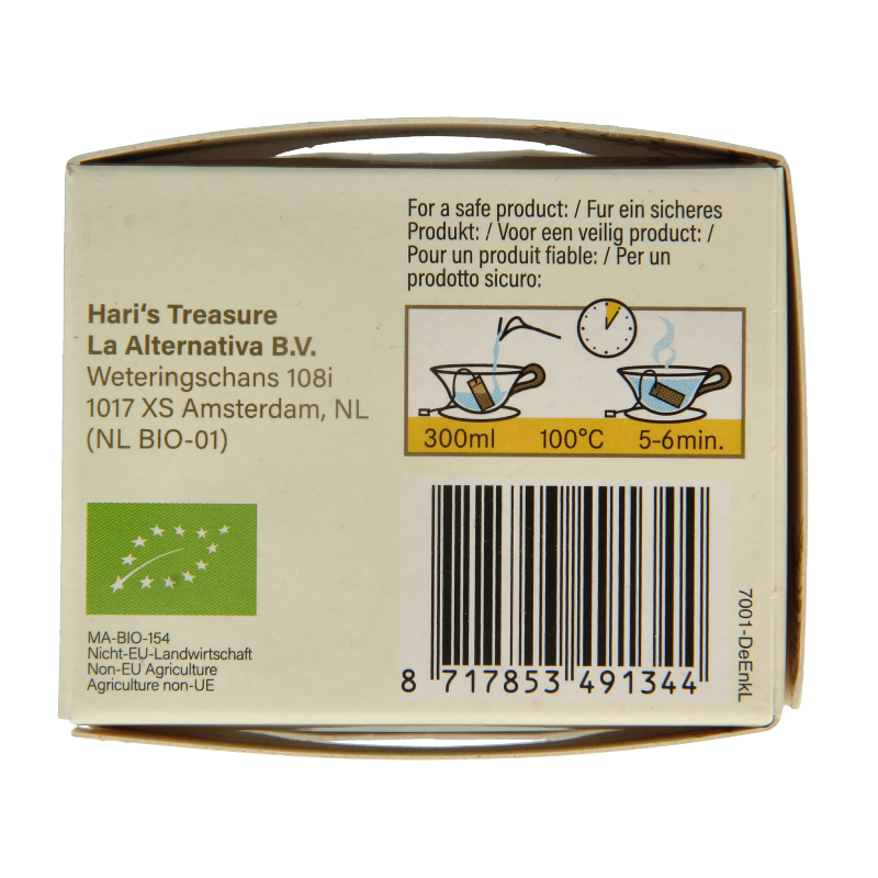 Hari Tea Ginger lemon & tumeric mindscape ginger bio 10 Stuks