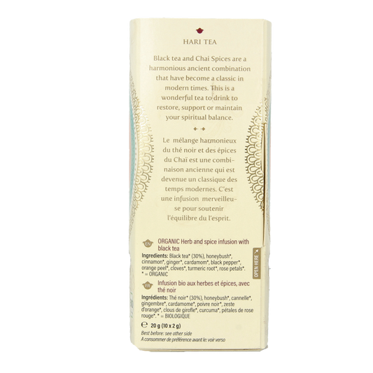 Hari Tea Golden chai in harmony bio 10 Stuks