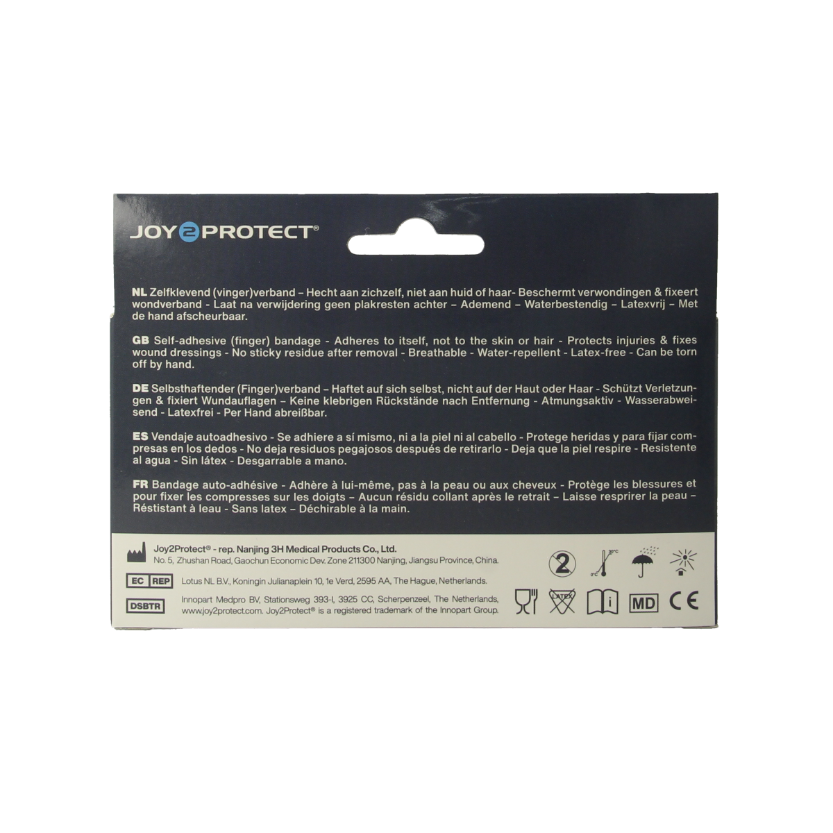Joy2protect Snelpleisters huidskleur 2.5cm x 4.5m 2.00 Rol