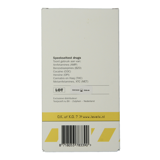 Testjezelf.nu Speeksel drugstest level x 1.00 Stuks