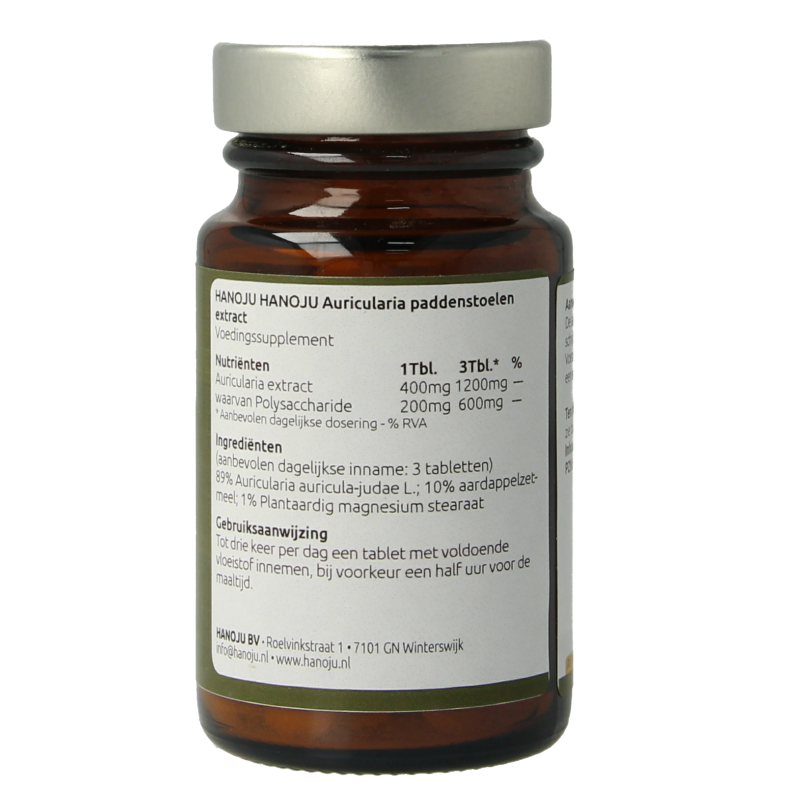 Hanoju Auricularia paddenstoel extract 90 Tabletten