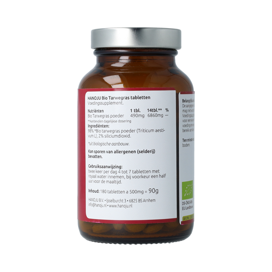 Hanoju Tarwegras pet flacon bio 180.00 Tabletten