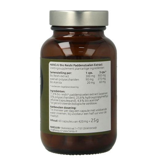 Hanoju Reishi extract bio 60.00 Capsules
