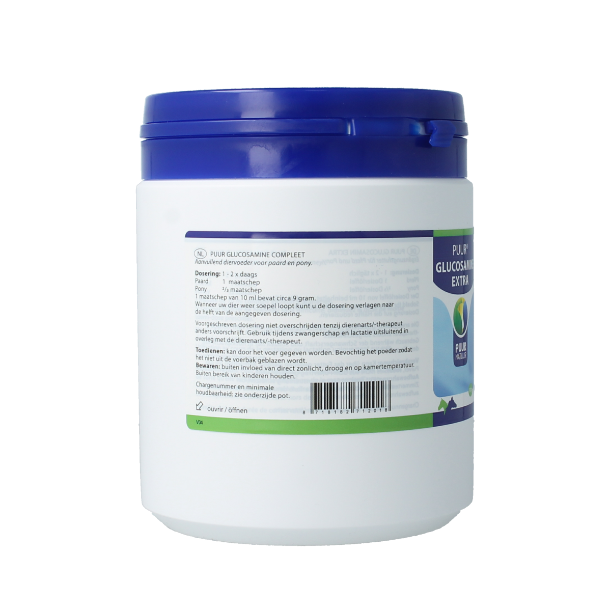 Puur Glucosamine extra paard pony 500.00 Gram