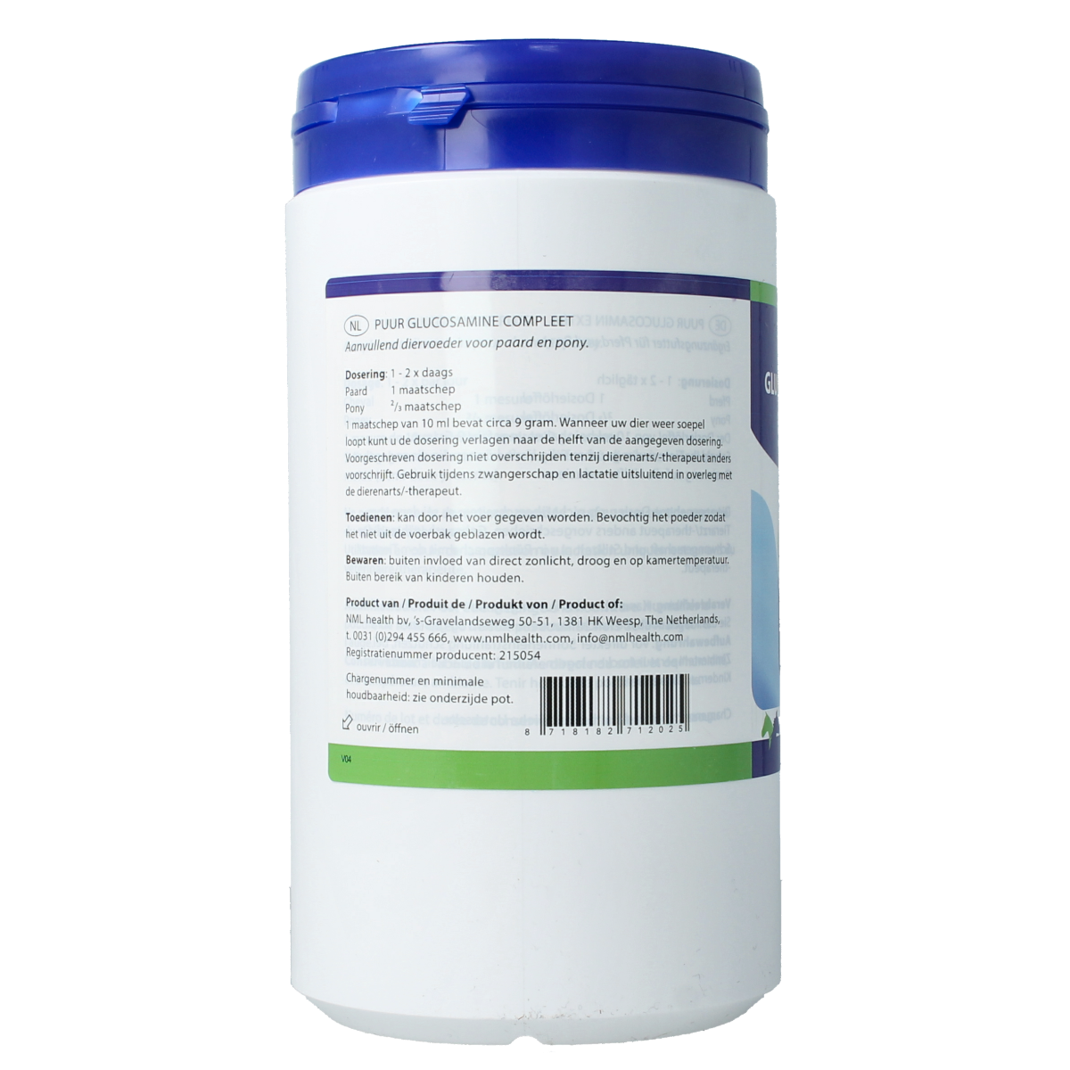 Puur Glucosamine extra paard pony 1.00 Kilogram