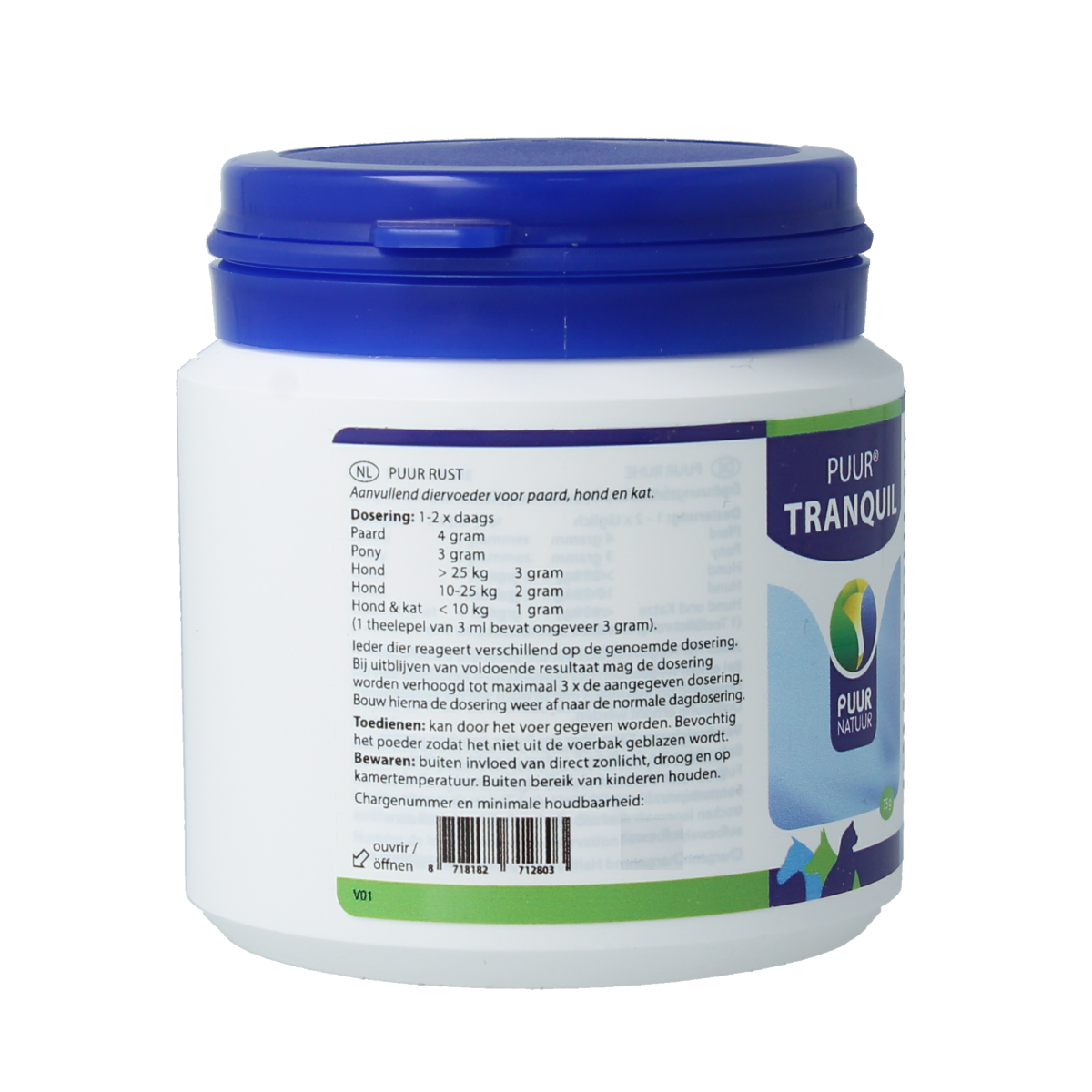 Puur Tranquil hond en kat 75.00 Gram