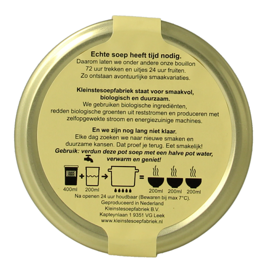 Kleinstesoepfabriek Franse uiensoep vegetarisch bio 400 Milliliter