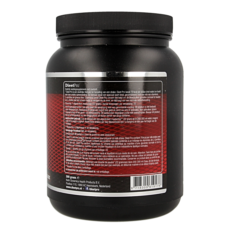 Dieet Pro Chocolade 500 Gram