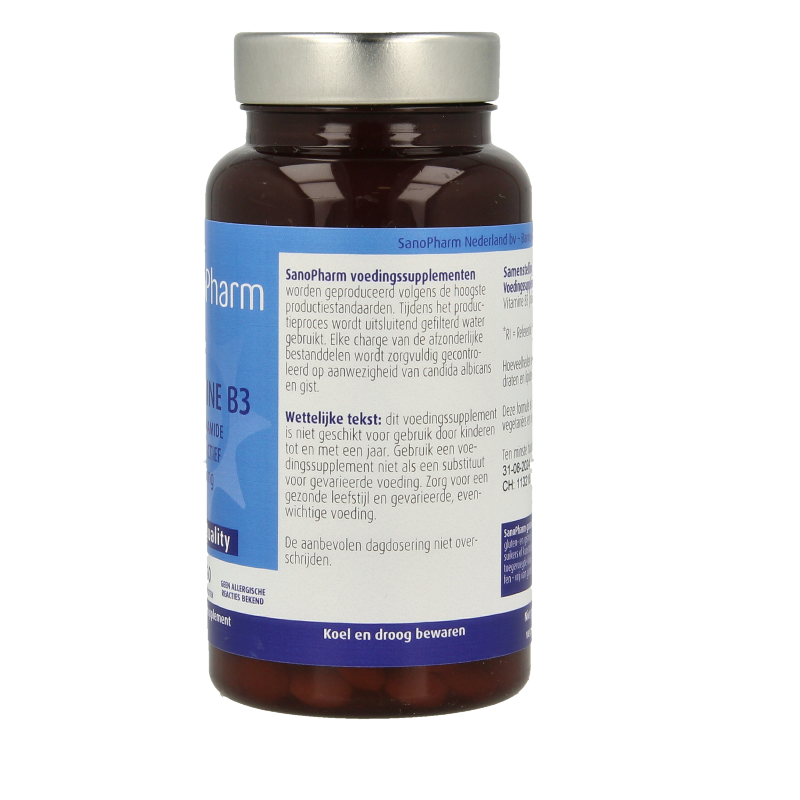SanoPharm Vitamine B3 niacinamide 50mg 60 Tabletten
