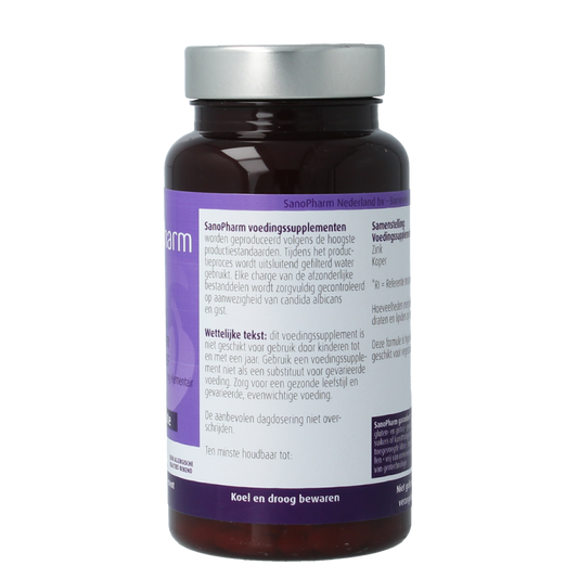 SanoPharm Zink 15mg & koper 1mg 60.00 Tabletten