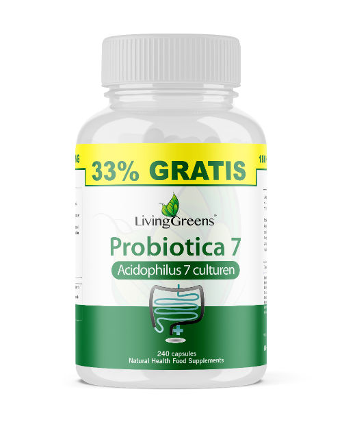 Livinggreens Probiotica 7 voordeel verpakking 240 Capsules