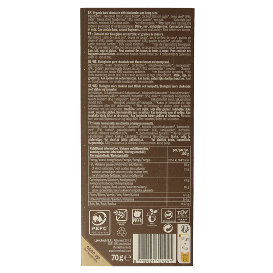 Lovechock Blueberry hempseed bio 70.00 Gram