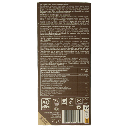 Lovechock Extreme dark 99% pure bio 70.00 Gram