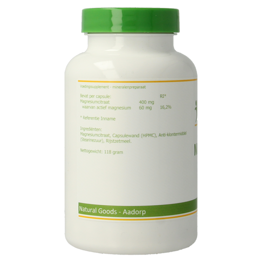 Elvitum Magnesium citraat 180 Vegetarische capsules